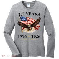 250th Anniversary USA Patriotic Eagle 1776-2026 Women's Long Sleeve Shirt thumb 0