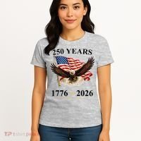 250th Anniversary USA Patriotic Eagle 1776-2026 Women's T-Shirt thumb 4