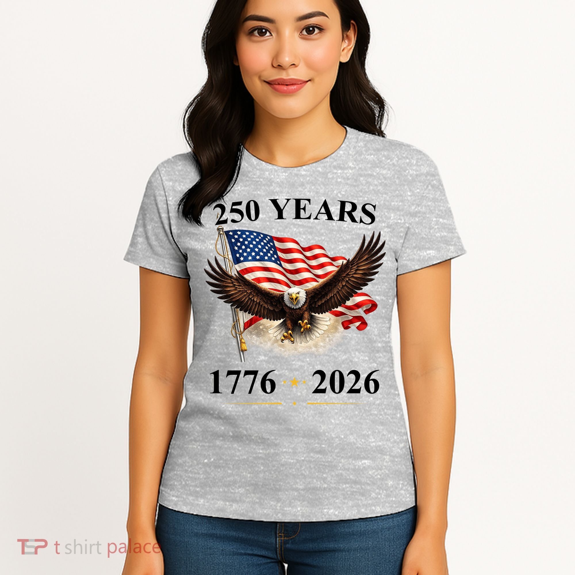 250th Anniversary USA Patriotic Eagle 1776-2026 Women's T-Shirt