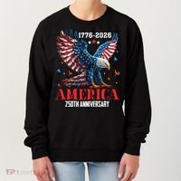 250 Anniversary USA Eagle 1776-2026 American Patriotic Women's Sweatshirt thumb 0