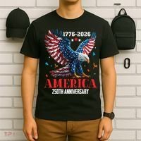 250 Anniversary USA Eagle 1776-2026 American Patriotic T-Shirt thumb 6