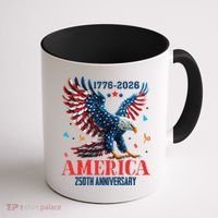 250 Anniversary USA Eagle 1776-2026 American Patriotic Coffee Mug thumb 1