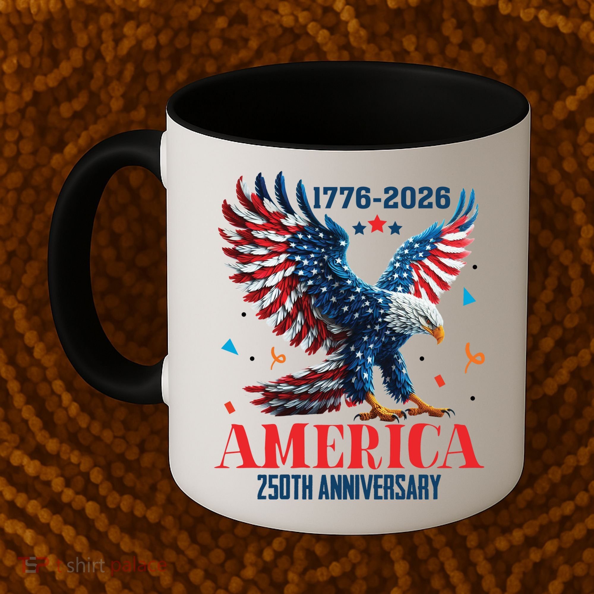 250 Anniversary USA Eagle 1776-2026 American Patriotic Coffee Mug