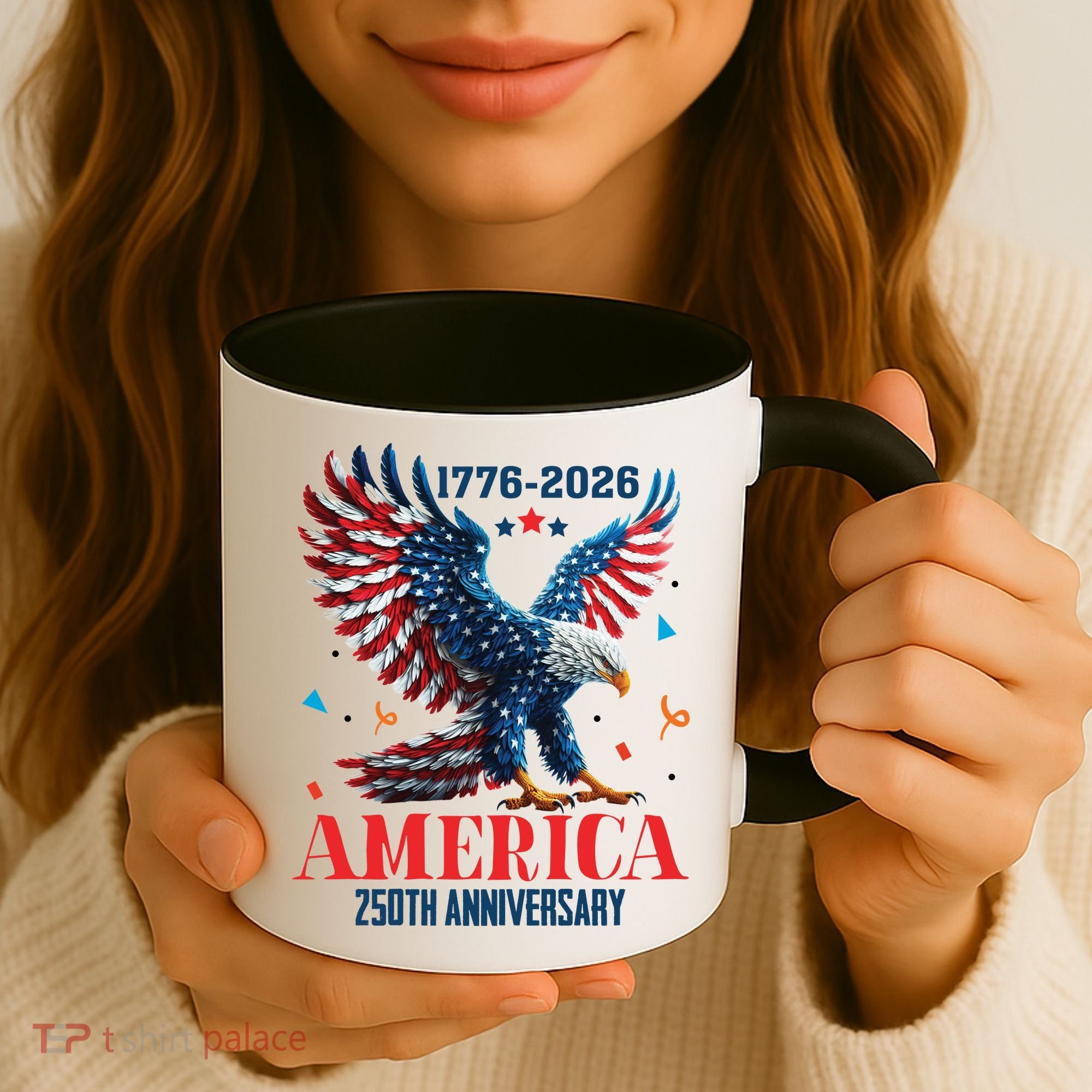 250 Anniversary USA Eagle 1776-2026 American Patriotic Coffee Mug