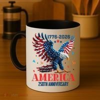 250 Anniversary USA Eagle 1776-2026 American Patriotic Coffee Mug thumb 4