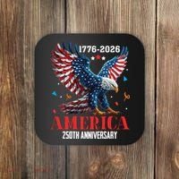 250 Anniversary USA Eagle 1776-2026 American Patriotic Coaster thumb 0