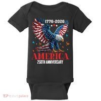 250 Anniversary USA Eagle 1776-2026 American Patriotic Baby Bodysuit thumb 0