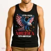 250 Anniversary USA Eagle 1776-2026 American Patriotic Tank Top thumb 3