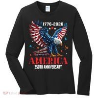 250 Anniversary USA Eagle 1776-2026 American Patriotic Women's Long Sleeve Shirt thumb 0