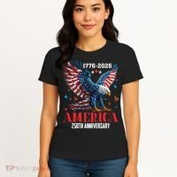 250 Anniversary USA Eagle 1776-2026 American Patriotic Women's T-Shirt thumb 4