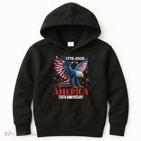 250 Anniversary USA Eagle 1776-2026 American Patriotic Kids Hoodie thumb 0