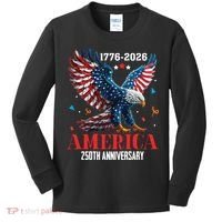 250 Anniversary USA Eagle 1776-2026 American Patriotic Kids Long Sleeve Shirt thumb 0