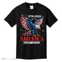 250 Anniversary USA Eagle 1776-2026 American Patriotic Kids T-Shirt thumb 0