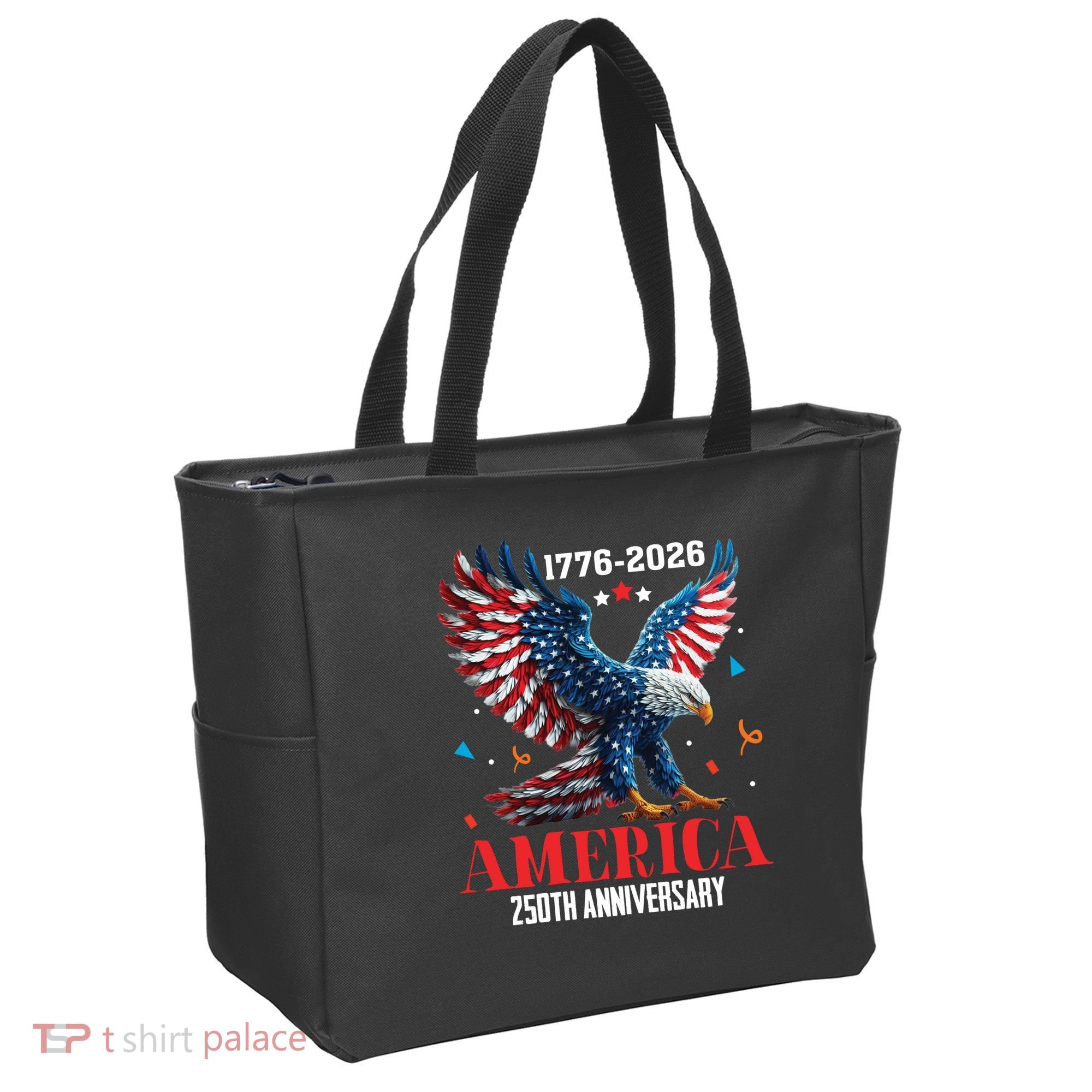 250 Anniversary USA Eagle 1776-2026 American Patriotic Tote Bag