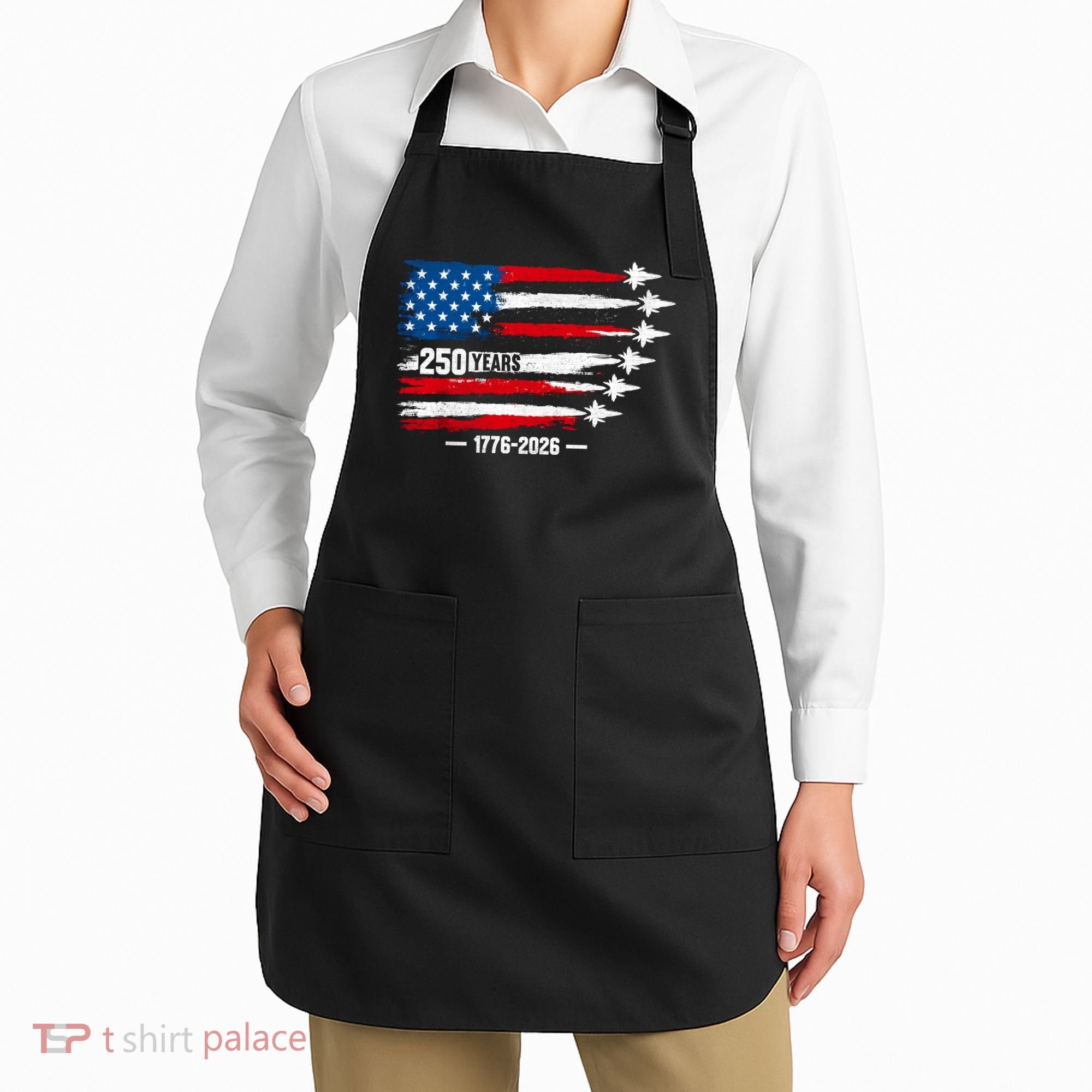 250th Anniversary USA Patriotic 250 Years American Apron