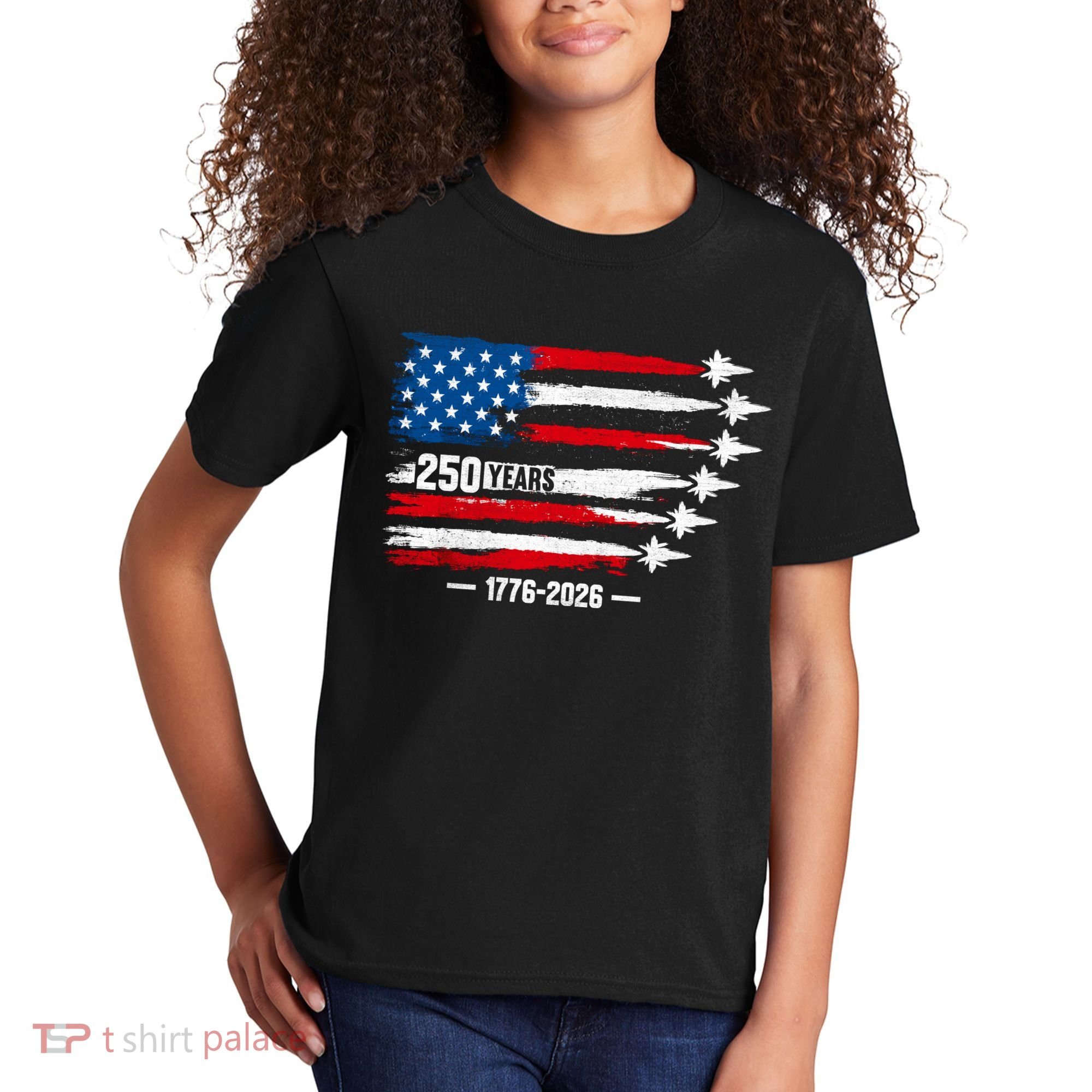 250th Anniversary USA Patriotic 250 Years American Kids T-Shirt