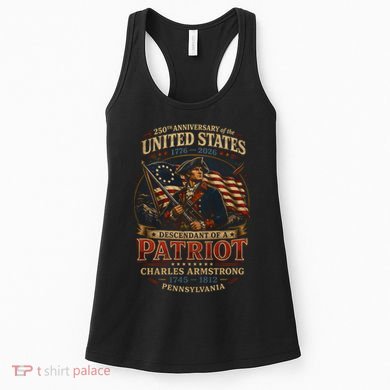 250th Anniversary United States Descendant Of A Patriot Women's Tank Top