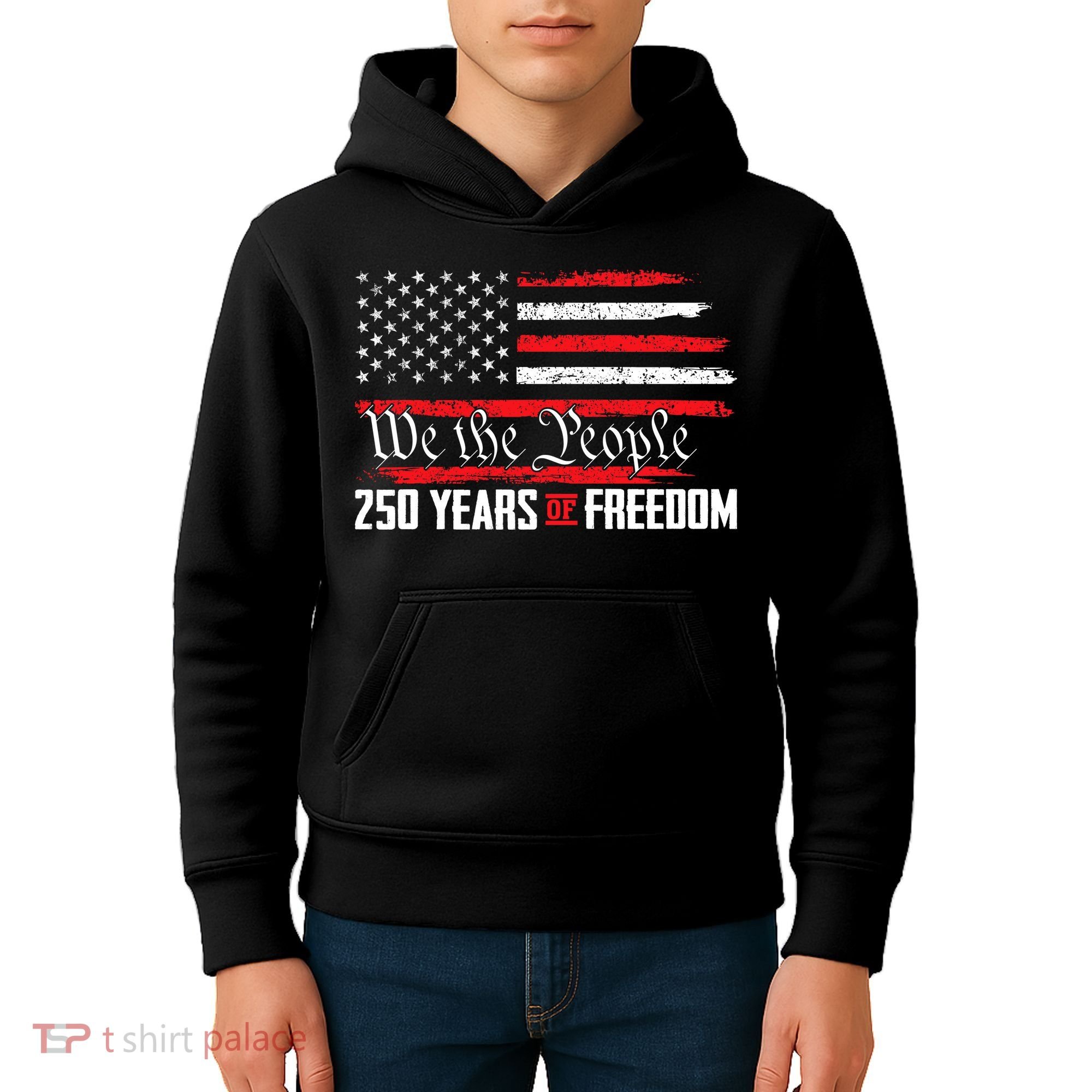 250 Anniversary Years Of Freedom USA Kids Hoodie