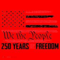 250 Anniversary Years Of Freedom USA Santa Hat thumb 1