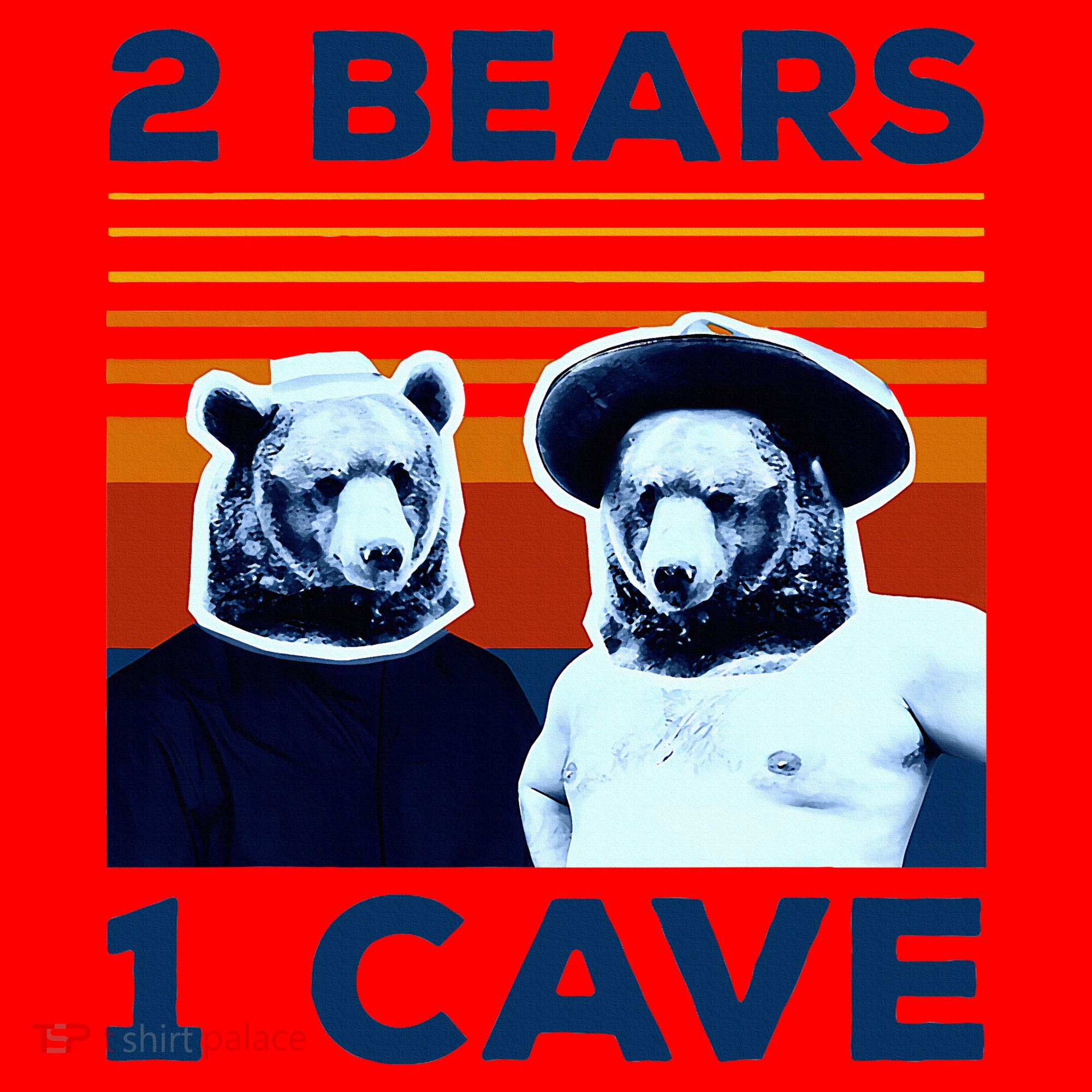 2 Bears 1 Cave Santa Hat