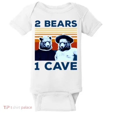 2 Bears 1 Cave Baby Bodysuit