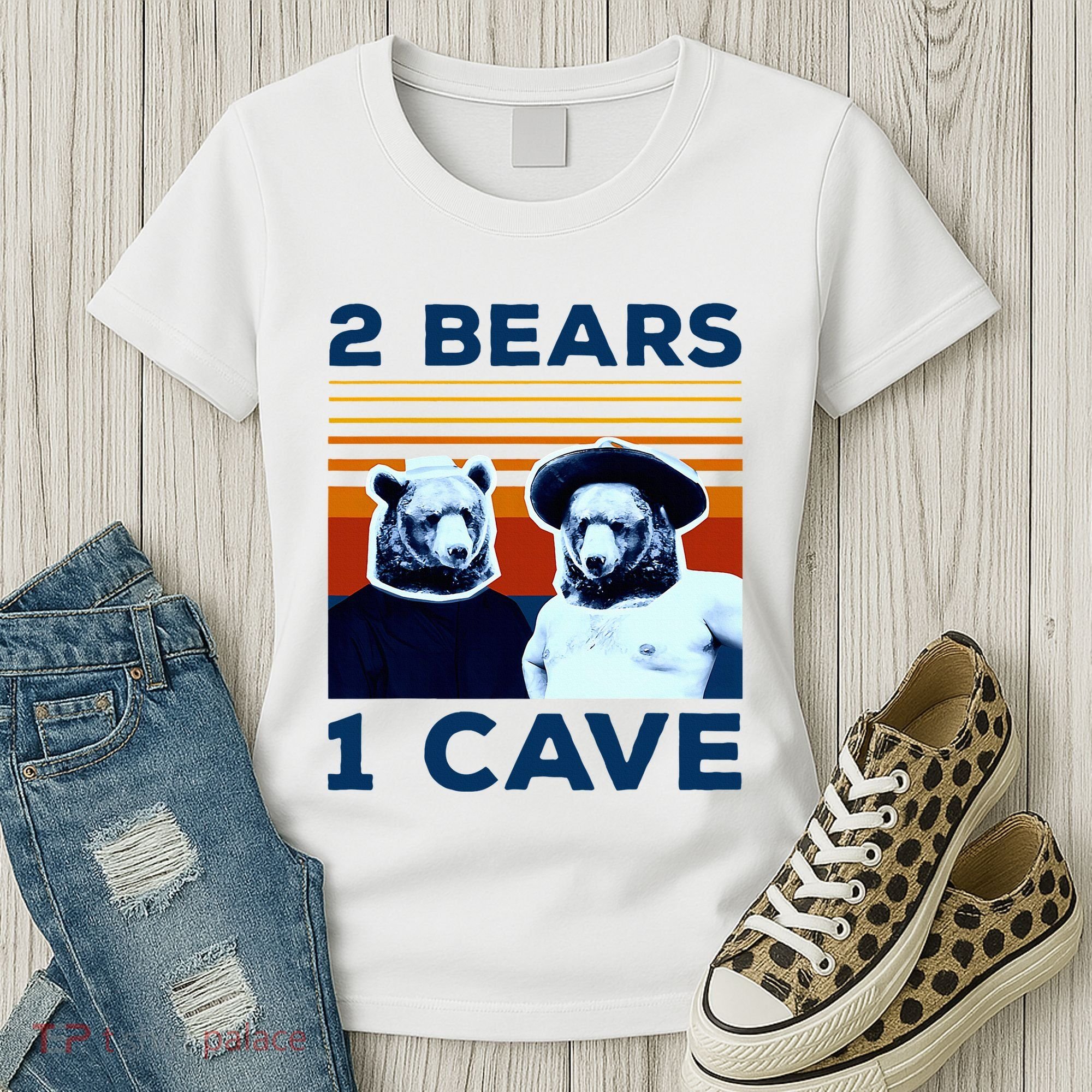 2 Bears 1 Cave Women's T-Shirt
