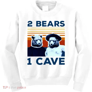 2 Bears 1 Cave Kids Sweatshirt