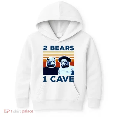 2 Bears 1 Cave Kids Hoodie