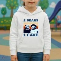 2 Bears 1 Cave Kids Hoodie thumb 3