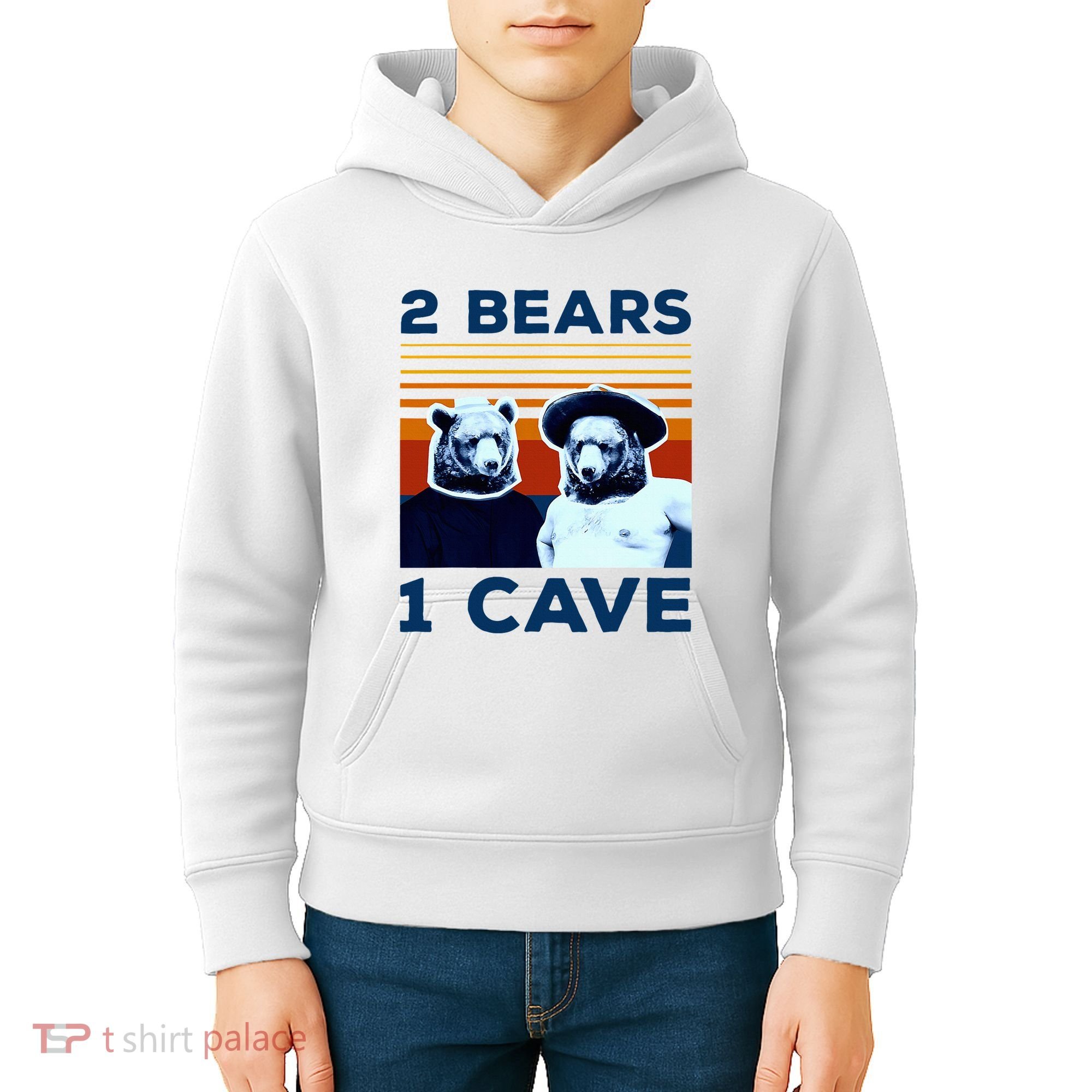 2 Bears 1 Cave Kids Hoodie