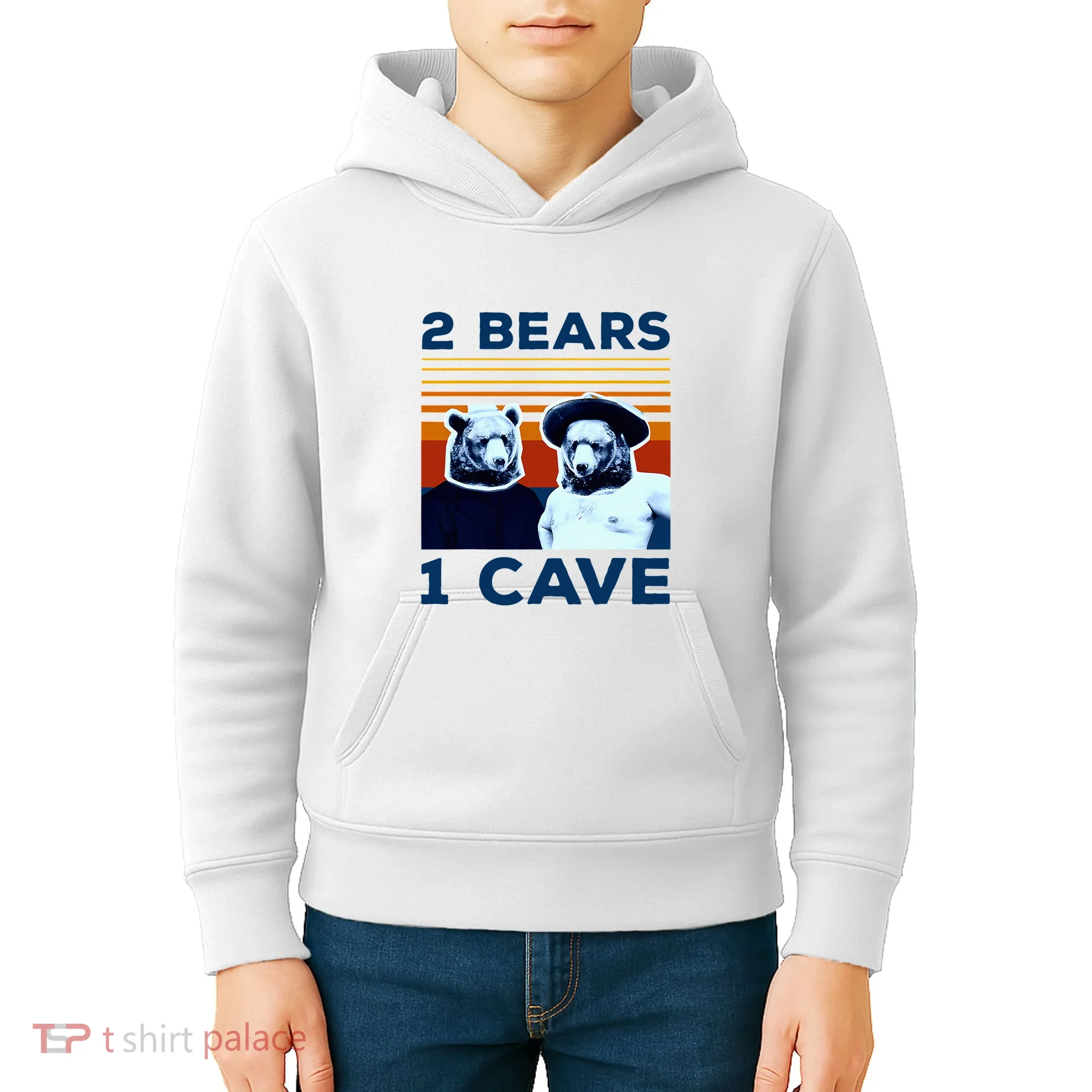 2 Bears 1 Cave Kids Hoodie