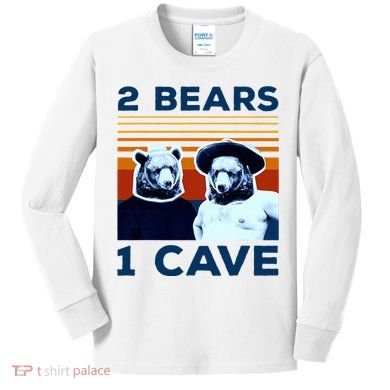 2 Bears 1 Cave Kids Long Sleeve Shirt