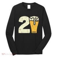 21 Beer 21st Birthday Bday Party Year Old Long Sleeve Shirt thumb 0
