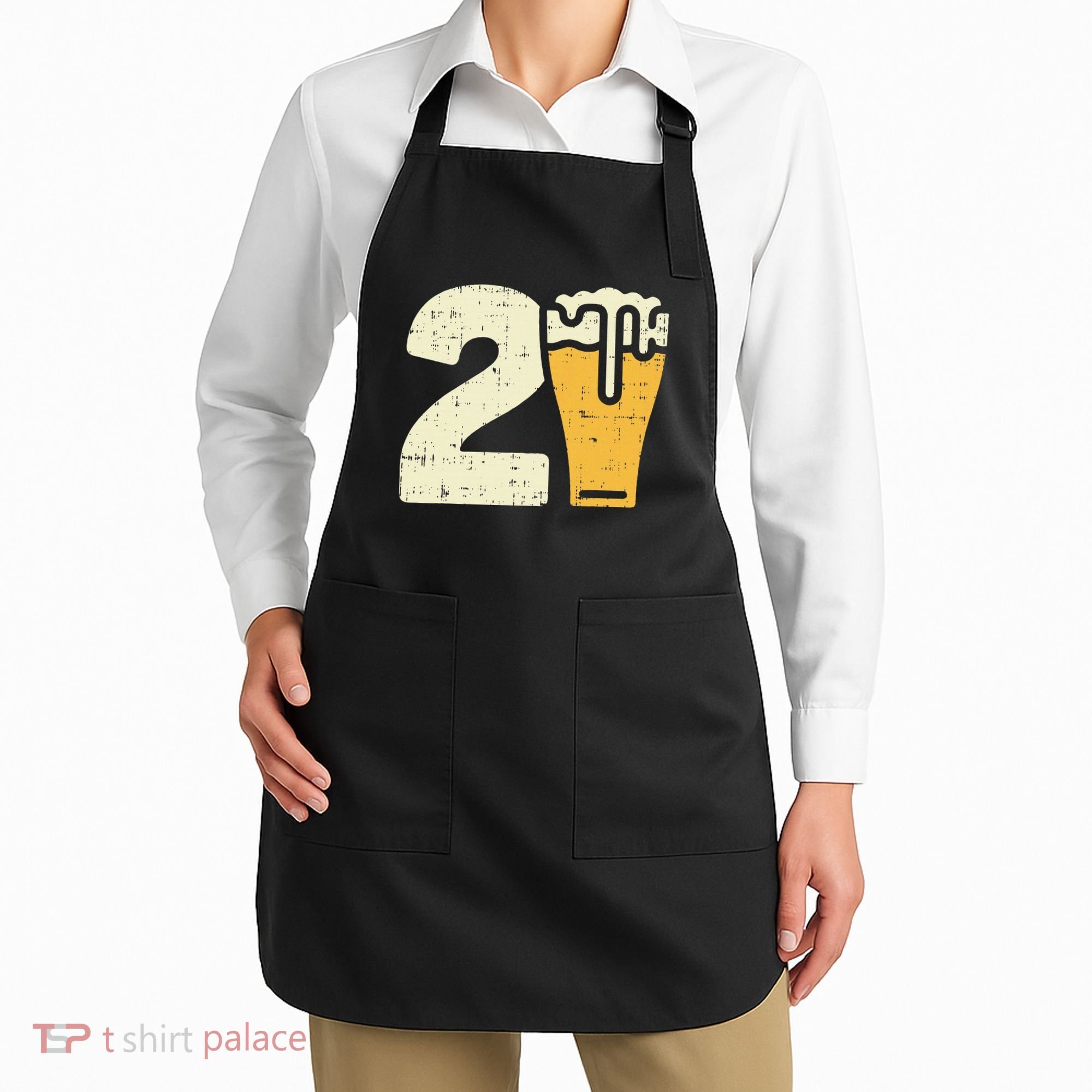 21 Beer 21st Birthday Bday Party Year Old Apron
