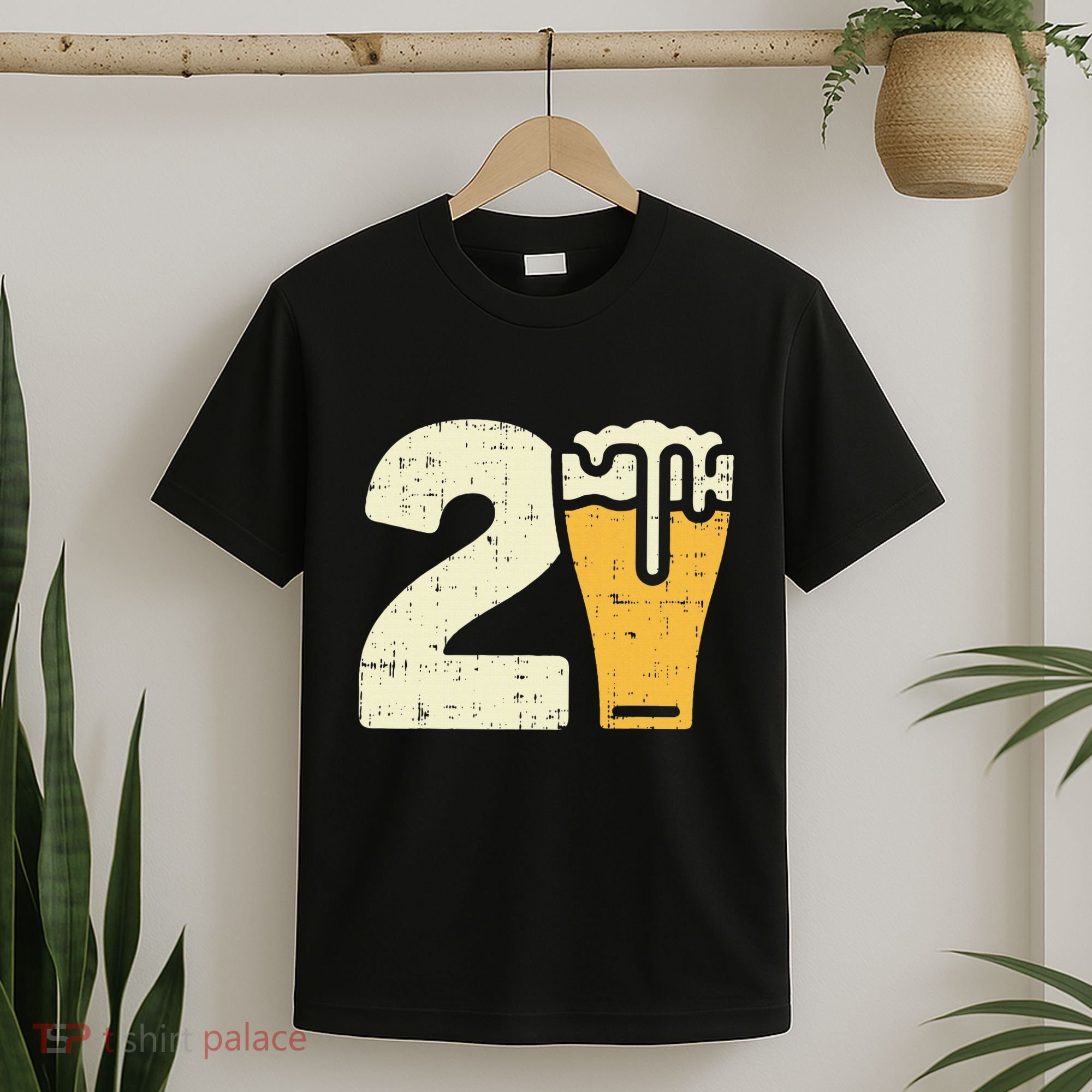 21 Beer 21st Birthday Bday Party Year Old T-Shirt
