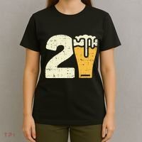 21 Beer 21st Birthday Bday Party Year Old T-Shirt thumb 4