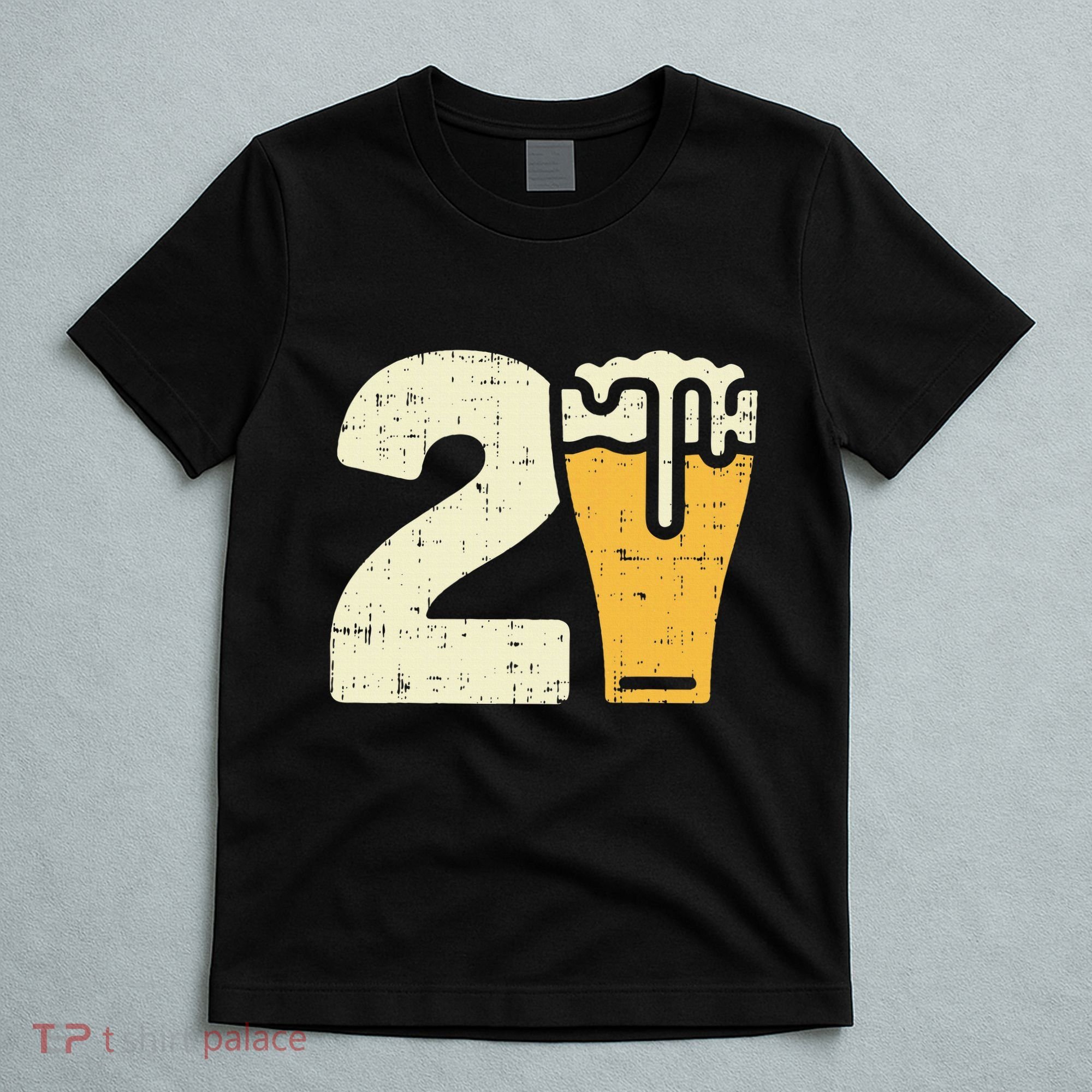 21 Beer 21st Birthday Bday Party Year Old T-Shirt