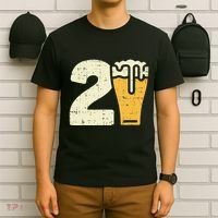 21 Beer 21st Birthday Bday Party Year Old T-Shirt thumb 6