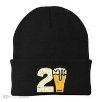 21 Beer 21st Birthday Bday Party Year Old Beanie thumb 0