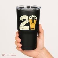 21 Beer 21st Birthday Bday Party Year Old Tumbler thumb 2