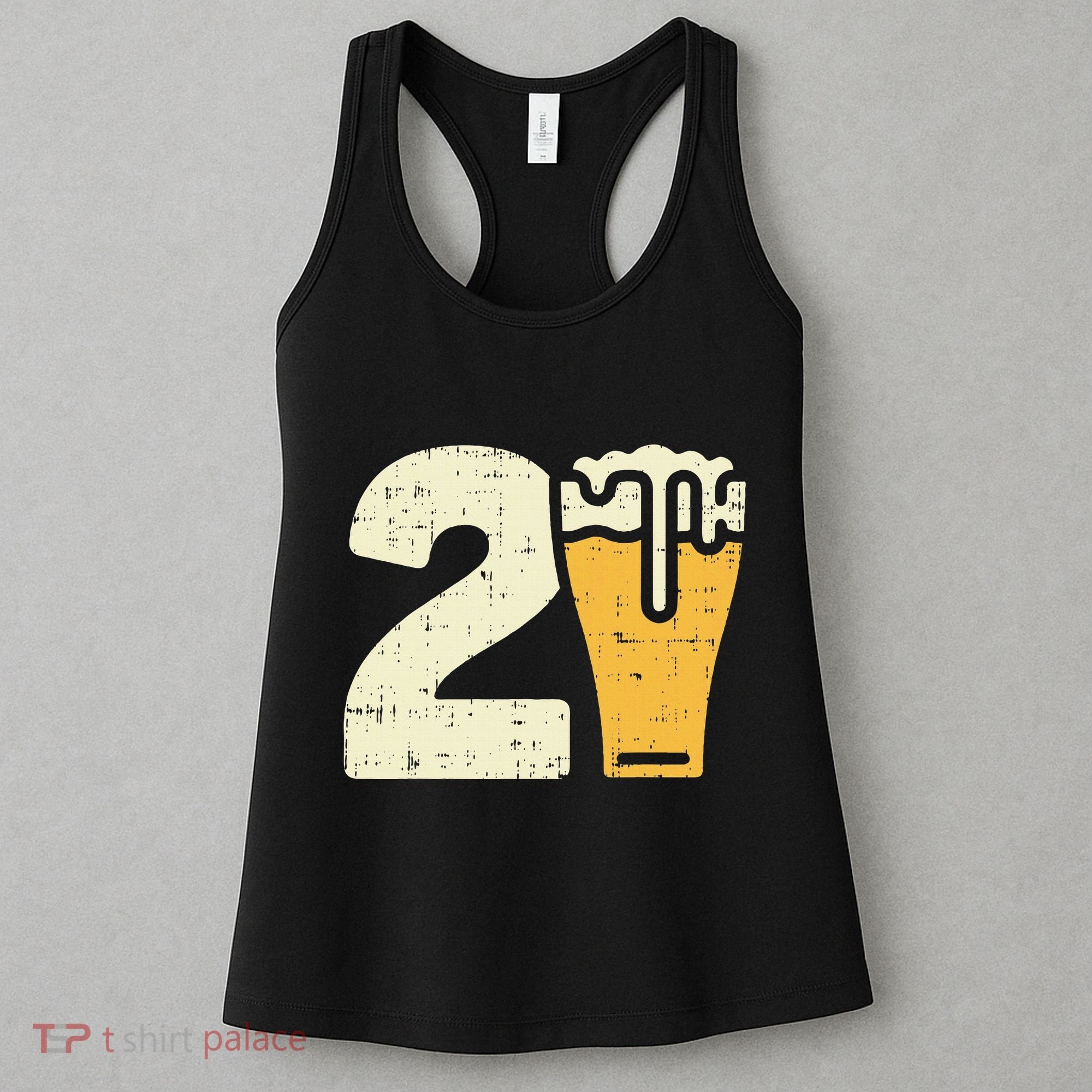 21 Beer 21st Birthday Bday Party Year Old Women's Tank Top