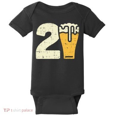 21 Beer 21st Birthday Bday Party Year Old Baby Bodysuit
