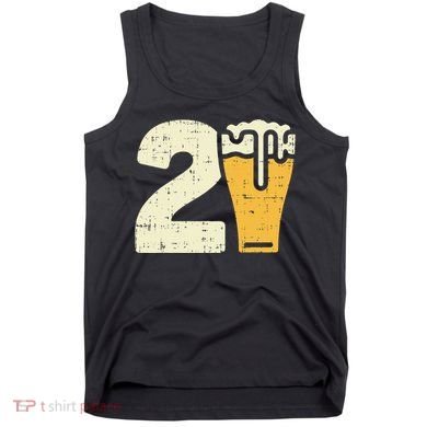 21 Beer 21st Birthday Bday Party Year Old Tank Top