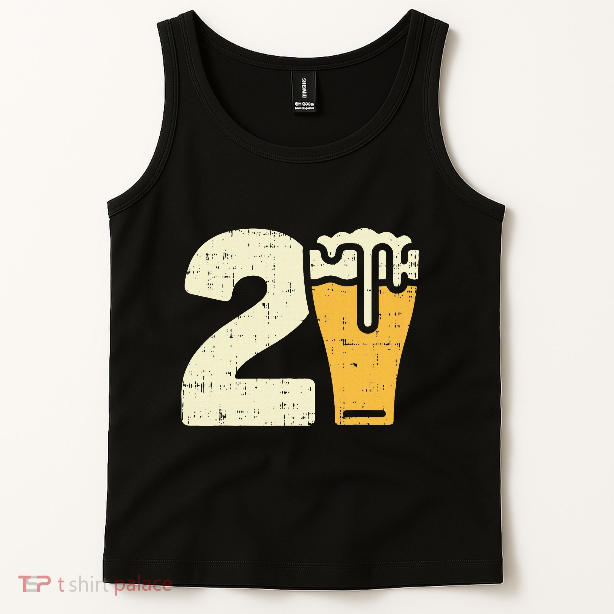 21 Beer 21st Birthday Bday Party Year Old Tank Top
