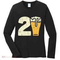 21 Beer 21st Birthday Bday Party Year Old Women's Long Sleeve Shirt thumb 0