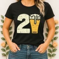 21 Beer 21st Birthday Bday Party Year Old Women's T-Shirt thumb 2