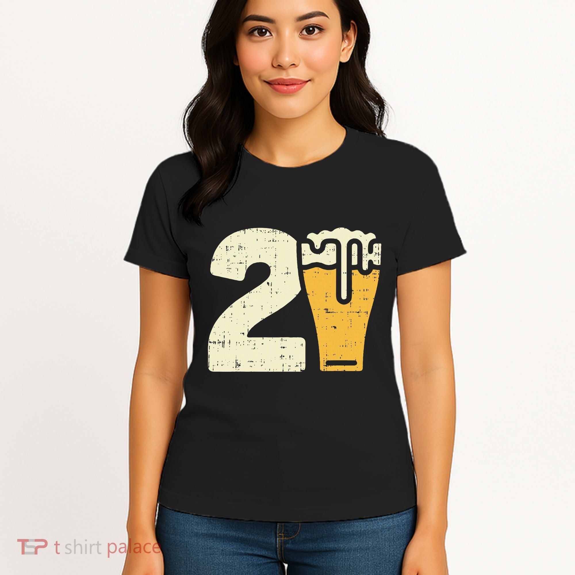 21 Beer 21st Birthday Bday Party Year Old Women's T-Shirt