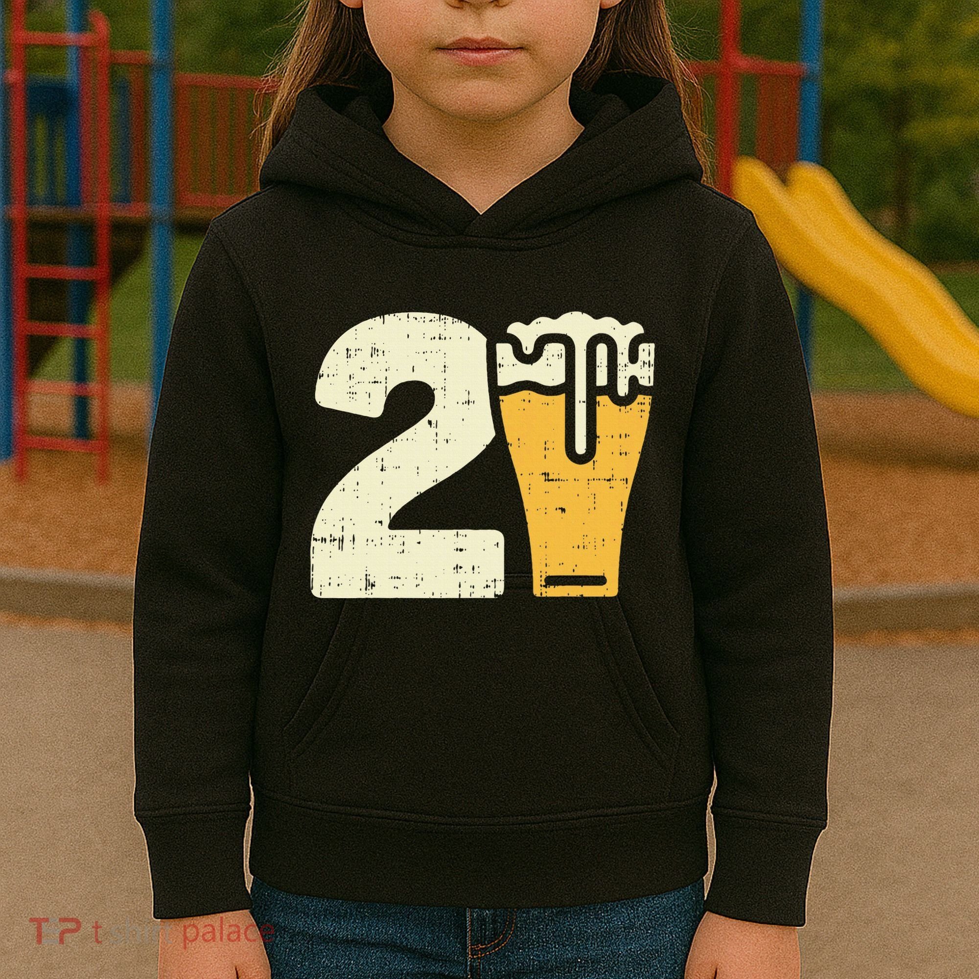 21 Beer 21st Birthday Bday Party Year Old Kids Hoodie