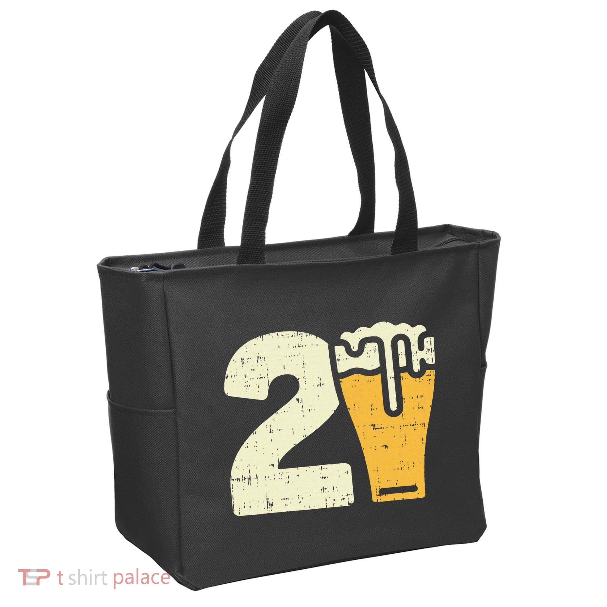 21 Beer 21st Birthday Bday Party Year Old Tote Bag