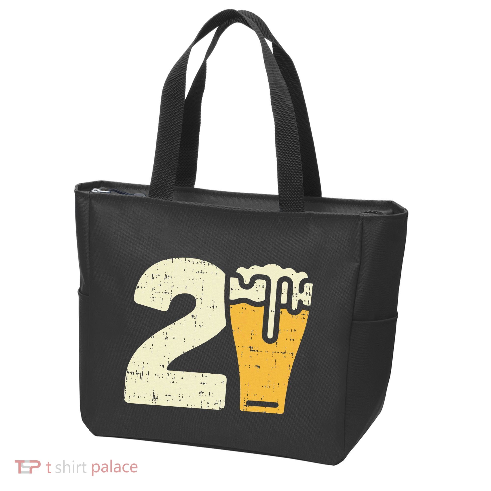 21 Beer 21st Birthday Bday Party Year Old Tote Bag